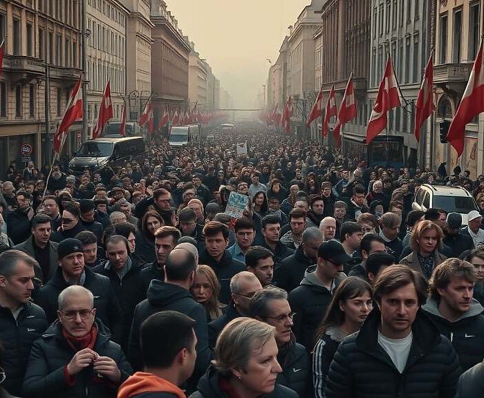 Serbian Protests Demand Vote Against Vukic's Government Ahead of Election