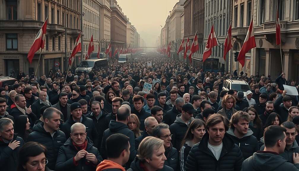 Serbian Protests Demand Vote Against Vukic's Government Ahead of Election