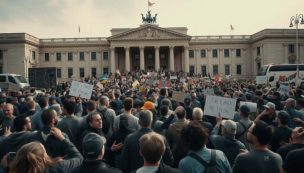 Linke Calls for Peaceful Social Protest Against Government Policy, Rejecting Violence