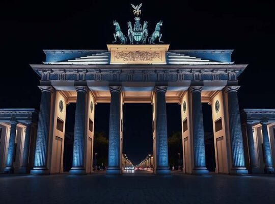 Brandenburg Gate Lit in Israel's Colors Amid Tensions Over Hamas Attacks and Gaza Conflict