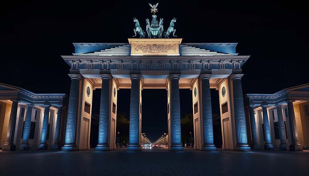 Brandenburg Gate Lit in Israel's Colors Amid Tensions Over Hamas Attacks and Gaza Conflict