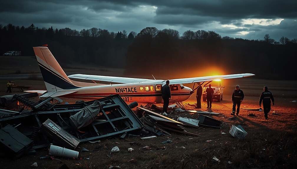 Small Aircraft Crash Near Heilbronn Suspected to Kill Two, Fire Contained