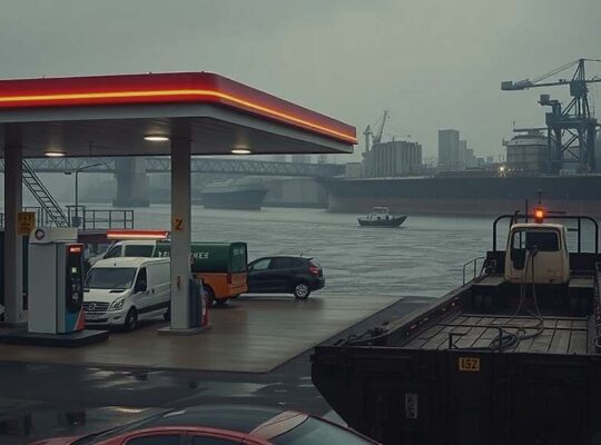 Fuel Shortages Hit German Stations as Tax Discounts Surge Demand Amid Rhine Low Water Levels