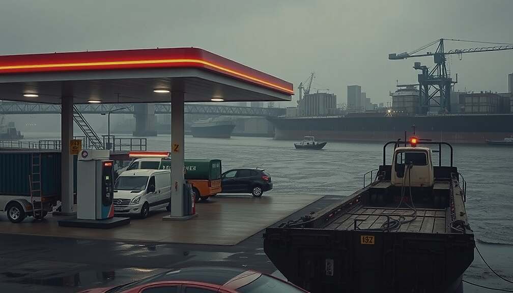 Fuel Shortages Hit German Stations as Tax Discounts Surge Demand Amid Rhine Low Water Levels