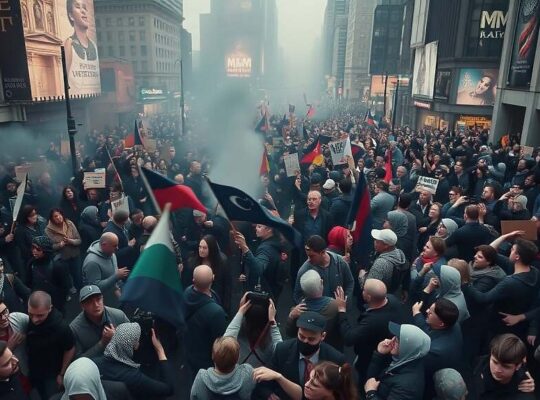 German Government Warns of Extreme Elements Joining Massive Protests