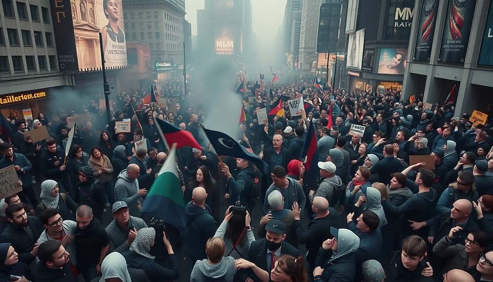 German Government Warns of Extreme Elements Joining Massive Protests