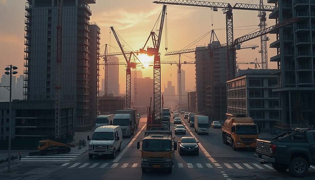 Construction Boom: Order Intake Soars 23% in August, Driven by Mega-Projects