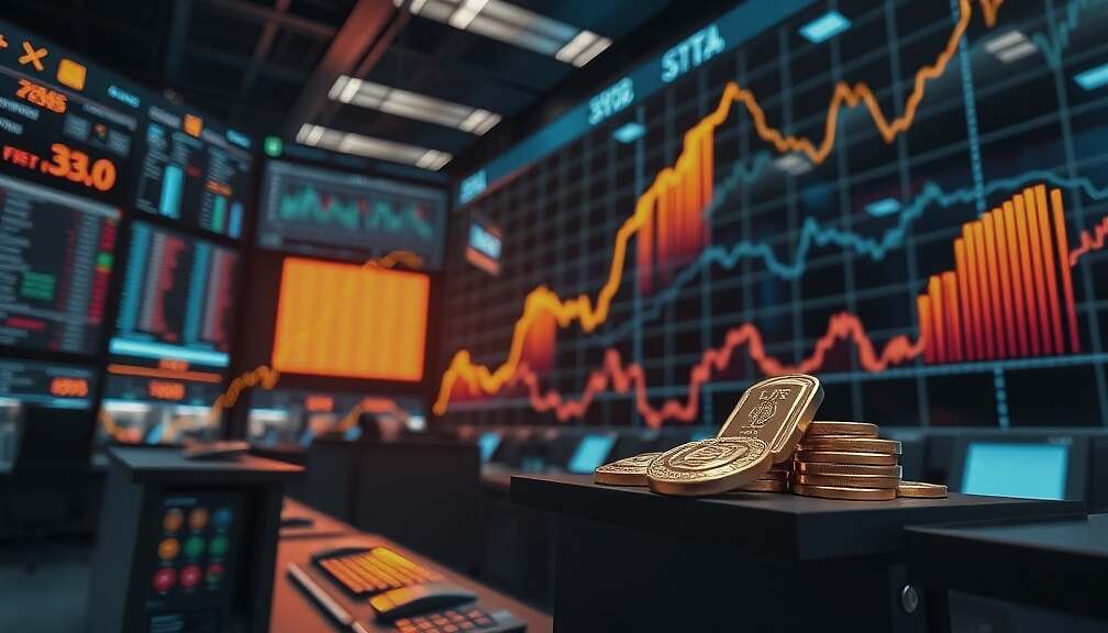 US Stocks Gain, Gold Soars Amid Weak Euro and Falling Oil Prices